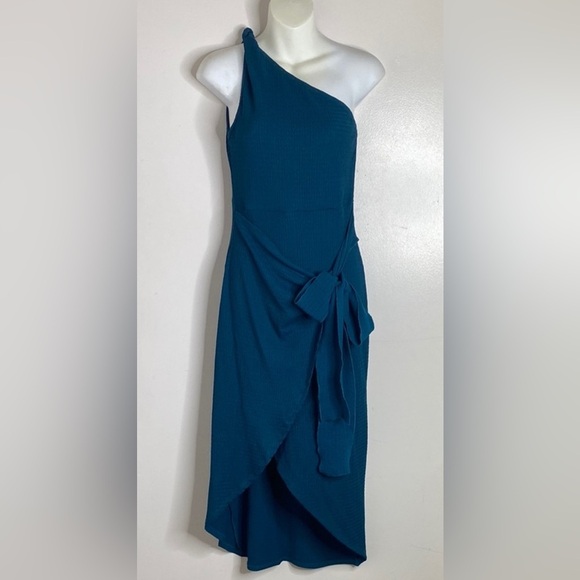 SHEIN Blue One-Shoulder Asymmetrical Cocktail Dress - Picture 1 of 4